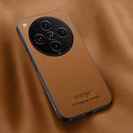 For OPPO Find X8 Pro HUIYI Leather Magnetic Phone Case(Brown)