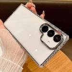 For Samsung Galaxy S24+ 5G Transparent Phone Case with Lens Film(Black)