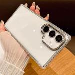 For Samsung Galaxy S24+ 5G Transparent Phone Case with Lens Film(Grey)