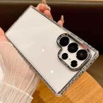 For Samsung Galaxy S25 Ultra 5G Transparent Phone Case with Lens Film(Black)