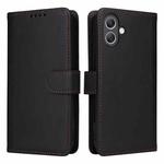 For Samsung Galaxy A07 4G BETOPNICE BN-005 2 in 1 Detachable Imitate Genuine Leather Phone Case(Black)