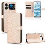 For Cubot A20 Honeycomb Dot Texture Leather Phone Case(Gold)