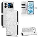 For Cubot A20 Honeycomb Dot Texture Leather Phone Case(Silver)