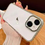 For iPhone 13 Transparent Phone Case with Lens Film(Green)