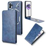 For Nothing Phone 1 Magnetic Vertical Flip Leather Phone Case(Blue)