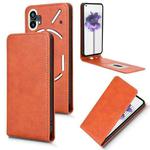 For Nothing Phone 1 Magnetic Vertical Flip Leather Phone Case(Brown)