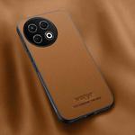 For Tecno Spark 30 Pro HUIYI Leather Magnetic Phone Case(Brown)