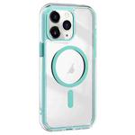 For iPhone 11 Pro Max Acrylic Hybrid TPU Airbag Shockproof MagSafe Phone Case(Mint Green)