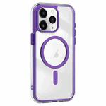For iPhone 11 Pro Max Acrylic Hybrid TPU Airbag Shockproof MagSafe Phone Case(Purple)