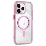 For iPhone 11 Pro Max Acrylic Hybrid TPU Airbag Shockproof MagSafe Phone Case(Pink)