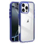 For iPhone 16 Pro Max Acrylic Hybrid TPU 3-in-1 Airbag Shockproof Phone Case(Dark Blue)