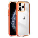 For iPhone 11 Pro Max Acrylic Hybrid TPU 3-in-1 Airbag Shockproof Phone Case(Orange)