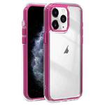 For iPhone 11 Pro Max Acrylic Hybrid TPU 3-in-1 Airbag Shockproof Phone Case(Rose Red)