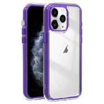 For iPhone 11 Pro Max Acrylic Hybrid TPU 3-in-1 Airbag Shockproof Phone Case(Purple)