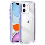 For iPhone 11 Acrylic Hybrid TPU 3-in-1 Airbag Shockproof Phone Case(Light Purple)