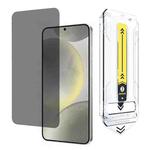 For Samsung Galaxy S24+ 5G Dust-Free Easy Install Privacy Tempered Glass Film(Black Side)