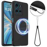 For Motorola Moto G15 / G15 Power Shockproof Silicone Magsafe Phone Case(Black)