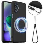 For Motorola Moto G54 / G54 Power Shockproof Silicone Magsafe Phone Case(Black)