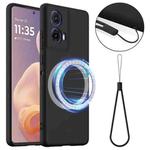 For Motorola Moto G85 / S50 Neo 5G Shockproof Silicone Magsafe Phone Case(Black)