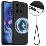 For Motorola Moto G Stylus 5G 2025 Shockproof Silicone Magsafe Phone Case(Black)