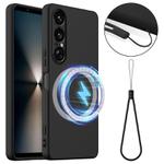 For Sony Xperia 1 VII Shockproof Silicone Magsafe Phone Case(Black)
