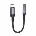 Borofone BV24 15cm Graceful Type-C to 3.5mm Digital Audio Converter Cable(Metal Grey)