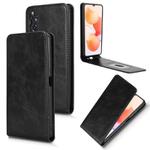 For Cubot A10 Magnetic Vertical Flip Leather Phone Case(Black)