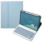 For OPPO Pad 3 / Pad 2 Candy Color Bluetooth Keyboard Leather Case, Square Keys(Misty Blue)