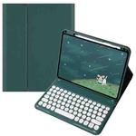 For OPPO Pad 3 / Pad 2 Candy Color Bluetooth Keyboard Leather Case, Round Key with Touchpad(Green)