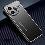 For Redmi K80 Pro 5G Frosted Metal Phone Case(Black)