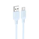 Borofone BX115 Lotto 3A USB to Type-C Charging Cable, Length: 1m(Blue)