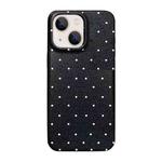 For iPhone 14 Dopamine Polka Dots Silicone Phone Case(Black)