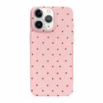 For iPhone 11 Pro Max Dopamine Polka Dots Silicone Phone Case(Pink)
