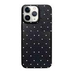For iPhone 11 Pro Max Dopamine Dots Pattern Silicone Phone Case(Black)