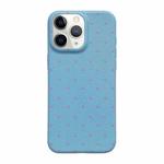 For iPhone 11 Pro Max Dopamine Dots Pattern Silicone Phone Case(Blue)