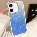 For iPhone 11 Gradient Shell Texture 3 in 1 Phone Case(Blue)
