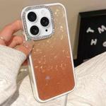 For iPhone 11 Pro Max Gradient Shell Texture 3 in 1 Phone Case(Orange)