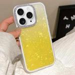 For iPhone 11 Pro Max Gradient Shell Texture 3 in 1 Phone Case(Yellow)