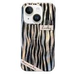 For iPhone 13 Double-sided IMD Laser TPU Phone Case(Zebra Texture)