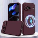 For Google Pixel 9 Shockproof Silicone Magsafe Phone Case(Plum Color)