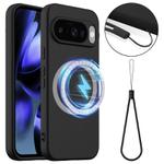 For Google Pixel 10 Shockproof Silicone Magsafe Phone Case(Black)
