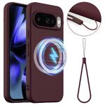 For Google Pixel 10 Shockproof Silicone Magsafe Phone Case(Plum Color)
