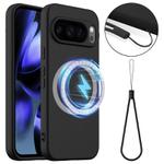 For Google Pixel 10 Pro Shockproof Silicone Magsafe Phone Case(Black)