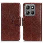 For Motorola Moto G15 4G / G05 Nappa Texture Horizontal Flip Leather Phone Case(Brown)