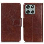 For Motorola Moto G56 5G Nappa Texture Horizontal Flip Leather Phone Case(Brown)