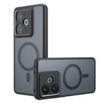 For Realme GT 7 Global Armor MagSafe Precise Hole PC Hybrid TPU Phone Case(Frosted Black)
