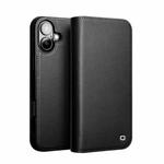 For iPhone 16 Plus QIALINO Classic Gen2 Genuine Leather Phone Case(Black)