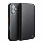 For iPhone 17 QIALINO Classic Gen2 Genuine Leather Phone Case(Black)