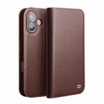 For iPhone 17 QIALINO Classic Gen2 Genuine Leather Phone Case(Brown)