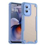 For Motorola Moto G55 5G Armor Glaze PC Hybrid TPU Phone Case(Blue)